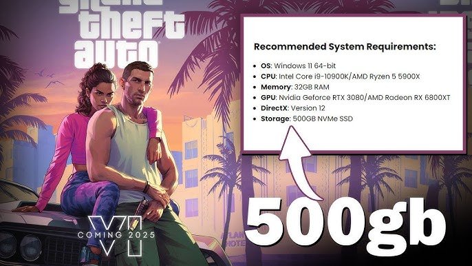 gta 6 download size
