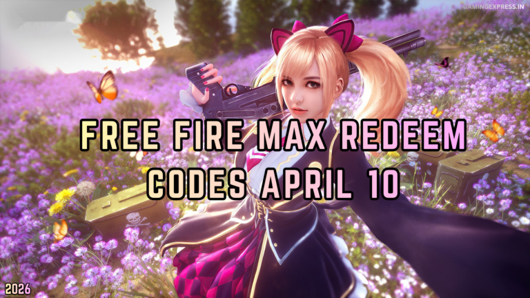 Free Fire MAX Redeem Codes April 10, 2026