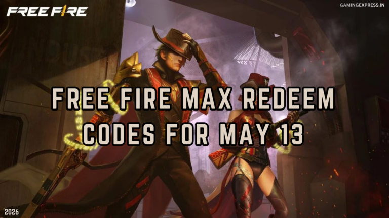 Free Fire MAX Redeem Codes for May 13, 2026: Claim Free Diamonds, Skins and Rewards
