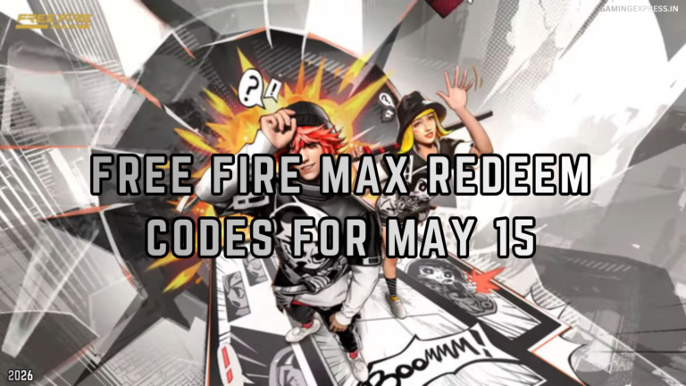 Free Fire MAX Redeem Codes for May 15, 2026: Claim Free Diamonds, Skins and Loot Crates