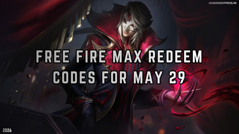 Free Fire MAX Redeem Codes for May 29, 2026: Claim Free Diamonds, Skins and Loot Crates