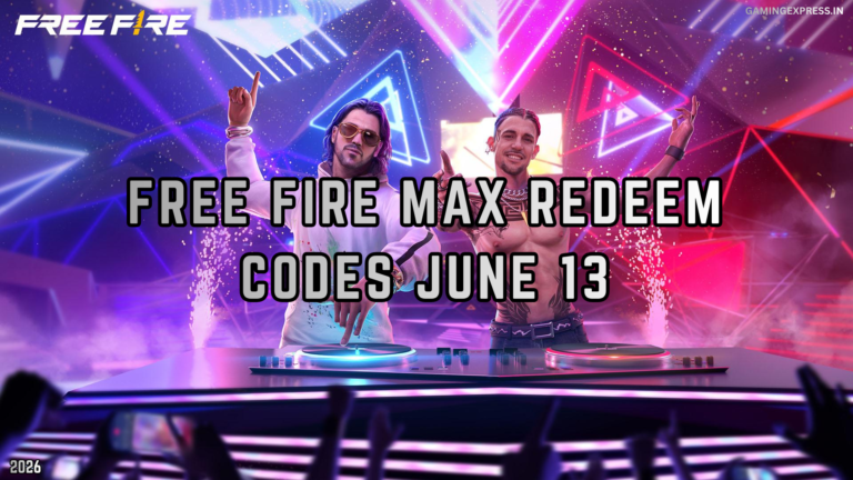 Free Fire MAX Redeem Codes June 13, 2026: Latest Active Codes & Free Rewards