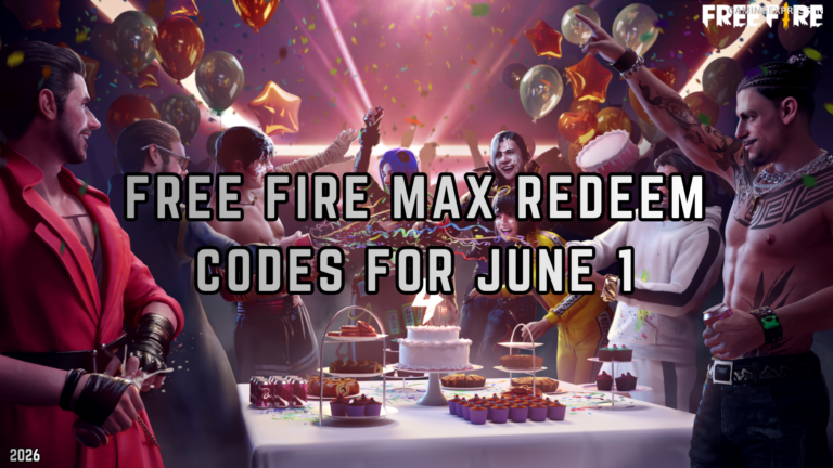 Free Fire MAX Redeem Codes for June 1, 2026