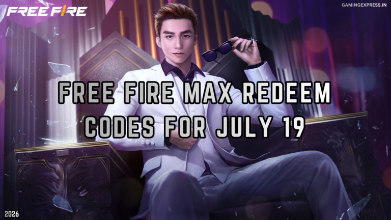 Free Fire MAX Redeem Codes for July 19, 2026: Claim Free Diamonds, Weapon Skins, Bundles and More